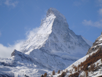 马特洪峰,自然,旅游目的地,水平画幅,雪,无人,生态旅游,全景,欧洲,户外