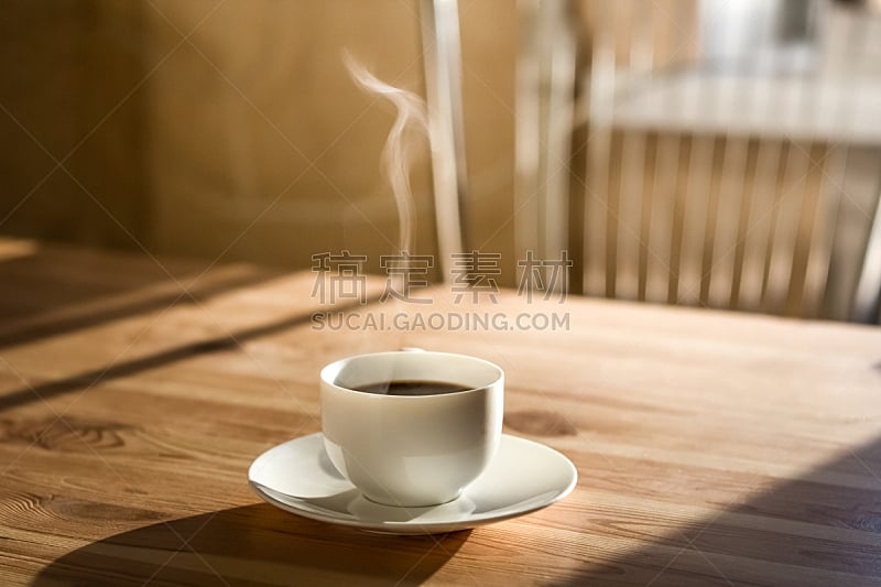 早晨,杯,咖啡,浓咖啡,咖啡杯,马克杯,热,茶,蒸汽,芳香的