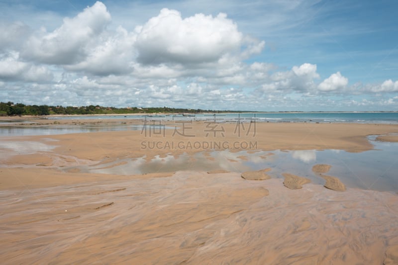 水,沙子,海滩,宁静,浅的,度假胜地,水平画幅,无人,夏天,户外