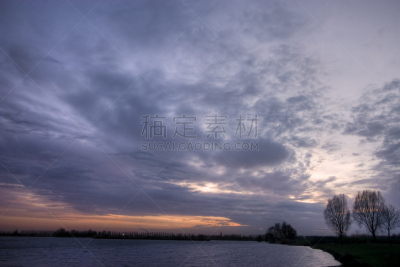 云景,自然,水,宁静,湖岸,水平画幅,秋天,无人,黄昏,户外