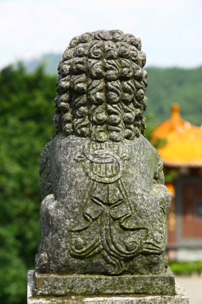 狮子,贞德,巷,狮王,chinese temple dog,佛教,机敏,古老的,垂直画幅,灰色