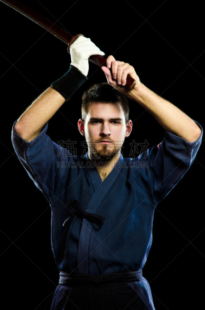 剑道,格斗运动,武士刀,袴,日本武士刀,日本武士,垂直画幅,武术,勇士,注视镜头