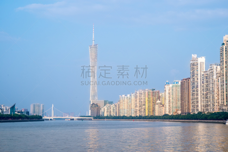 广州,城市天际线,中环,珀尔里福,水平画幅,无人,户外,都市风景,现代,国际著名景点