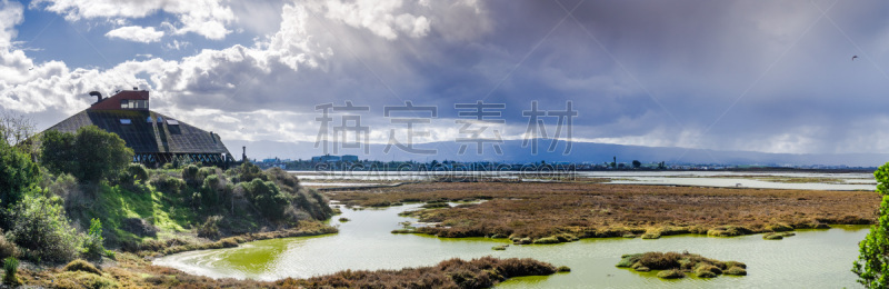 加利福尼亚,暴风雨,南,沼泽,湾区,圣何西哥斯达黎加,湿,云景,环境,云