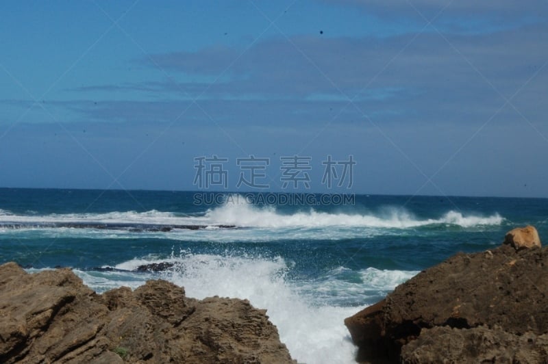 波浪,澳大利亚,海港,维多利亚州,锐角,动物头,自然,风景,图像,海洋