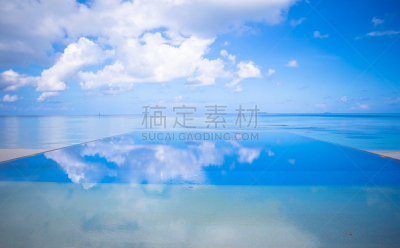 华贵,无边际泳池,酒店,鸡尾酒,自然,度假胜地,水平画幅,印度洋,无人,蓝色