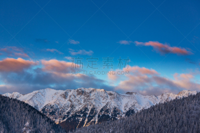 雪,月亮,冬天,山,风景,拍摄环境,天空,美,度假胜地,水平画幅
