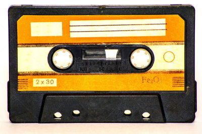 1990年-1999年,盒式录音带,水平画幅,古典式,白色背景,塑胶,刻板印象,放音设备,技术,复古风格