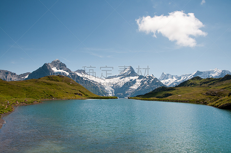 湖,水,宁静,水平画幅,雪,无人,户外,瑞士,徒步旅行,山脉
