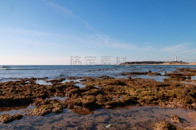 灯塔楼,海景,特拉法加广场,背景,自然,水平画幅,地形,沙子,无人,建筑外部