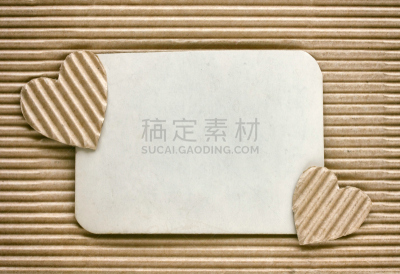 音符,两个物体,情人节,动物心脏,空的,贺卡,留白,褐色,瓦楞纸板,瓦楞铁