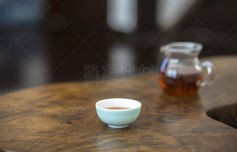 茶杯,桌子,木制,乌龙茶,茶馆,茶壶,禅宗,休闲活动,水平画幅,周末活动