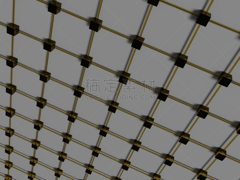 三维图形,绘画插图,电脑芯片,神经系统,突触,组物体,形状,白色,式样,格子