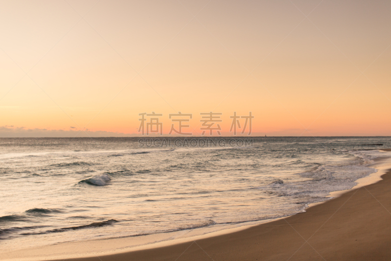 正面视角,棕榈沙滩镇,冷,天空,风,沙子,光,棕榈树,明亮,海浪