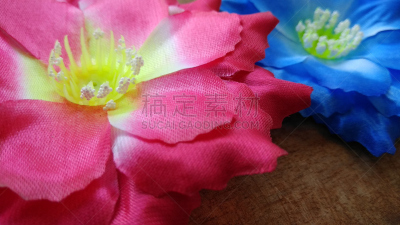 人造的,棉,蓝色,木制,两个物体,红色,背景,折纸工艺,纸花,美