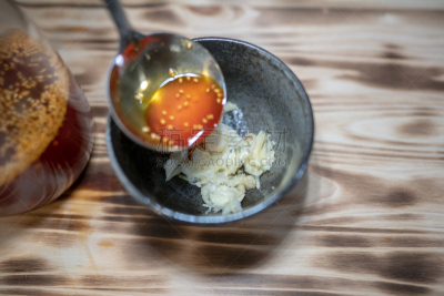 辣椒油,大蒜,自制的,传统,清新,香料,食品,图像,中国食品,开胃品