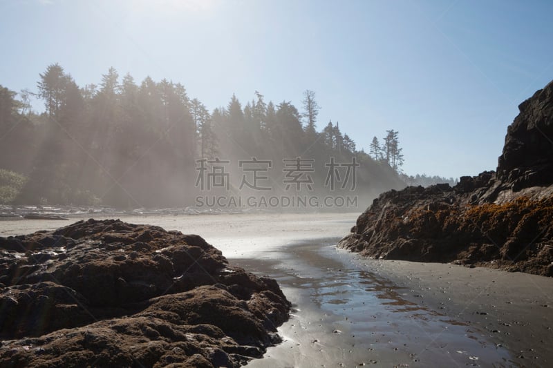 鲁比海滩,柱状岩石,自然,水,美国,旅游目的地,水平画幅,地形,岩石,无人