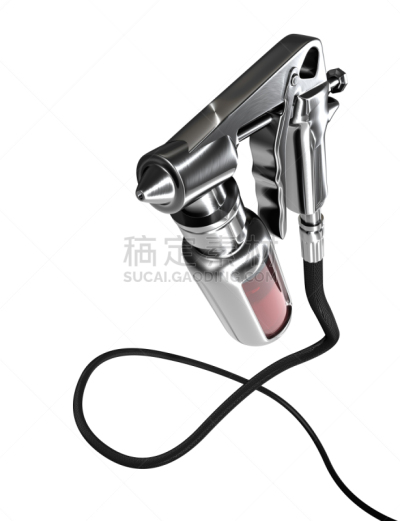 红色,闪亮的,白色背景,金属,软管,背景分离,垂直画幅,风,图像