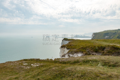 white cliffs,地形,多佛,风景,水,天空,水平画幅,云,无人,英格兰