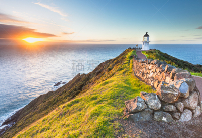 cape reinga,northland region,新西兰北岛,新西兰,地形,风景,水,天空,水平画幅