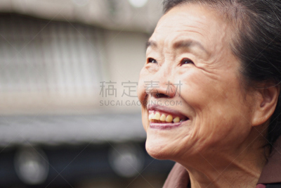 老年女人,注视镜头,电影集,皱纹,江户时代,京都市,和服,留白,古典式,仅成年人