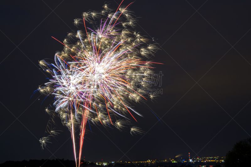 焰火,迈阿密,水平画幅,夜晚,2015年,墨西哥湾沿岸国家,摄影