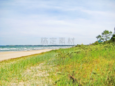 波罗的海,海滩,提门朵佛斯川德,在之间,自然,水平画幅,沙子,无人,蓝色,欧洲