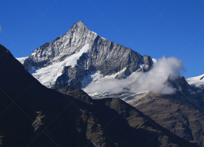 魏斯峰,秋天,策尔马特,瓦莱斯州,天空,水平画幅,形状,雪,无人,阴影