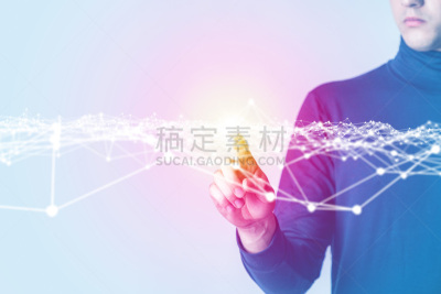 未来,青年男人,立体图像,触摸屏,数字化显示,图形界面,计算机制图,计算机图形学,做计划,增强现实