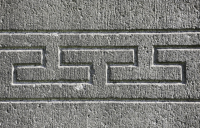 回纹饰,联锁的,线条,条纹,灰色,图像,墓碑,无人,建筑特色,背景