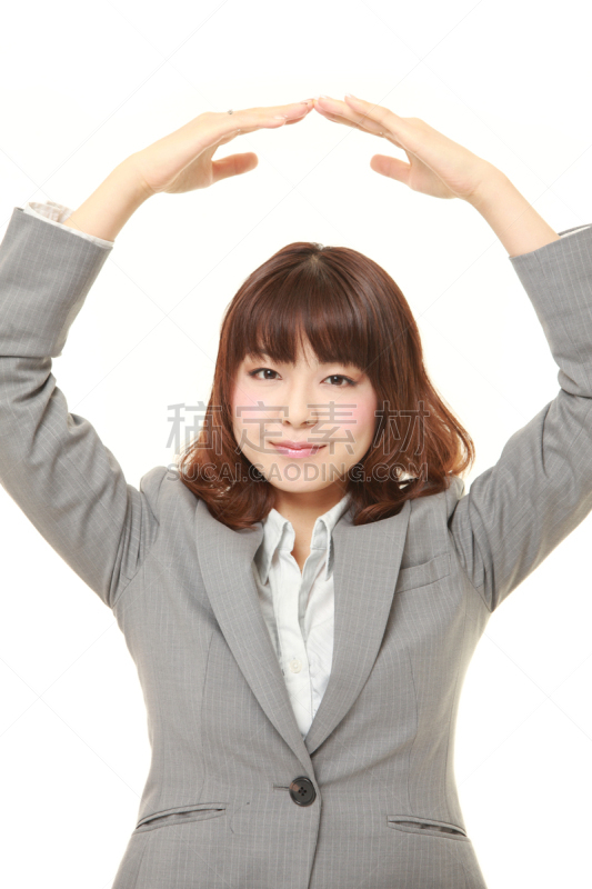 日本人,同意的手势,女商人,做手势,垂直画幅,是,套装,完美,仅成年人,白领