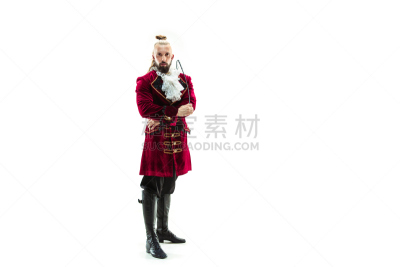传统,衣服,中世纪时代,侯爵,古服装,青年男人,过时的,秘密,伪饰