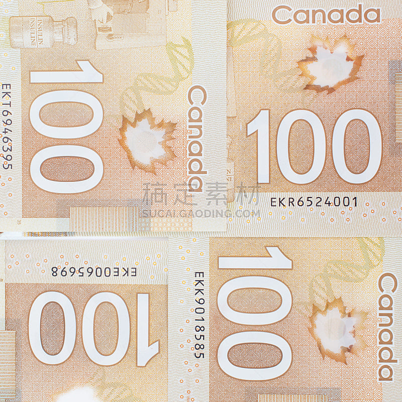 聚合物,背景,舒服,褐色,加拿大一百美元钞票,新的,储蓄,银行,形状,美元符号