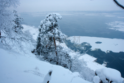 冬天,山,风景,无人,自然,图像,萨马拉州,水平画幅,雪,地形