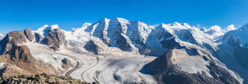 全景,风景,巨大的,迪亚沃勒扎,彭特瑞希娜,皮兹伯尼纳,恩佳迪纳,圣莫瑞兹,美,水平画幅