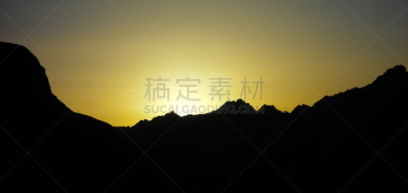 山,卡尔文德尔山脉,水平画幅,无人,全景,黄昏,户外,奥地利,阿尔卑斯山脉,山顶