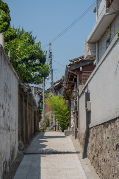 韩国,首尔,六月,2016,北村韩屋村,垂直画幅,时尚,旅行者,城市,建筑结构