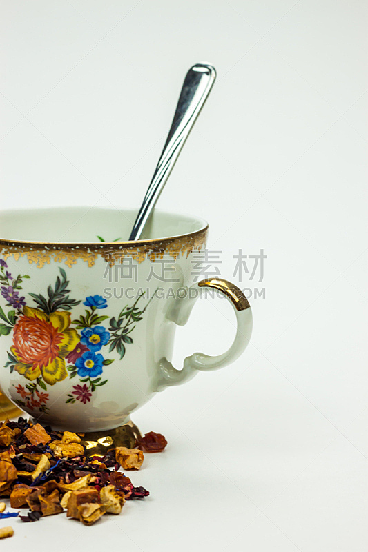 茶杯,垂直画幅,早餐,木制,无人,斯里兰卡,茶碟,有机食品,饮料,液体