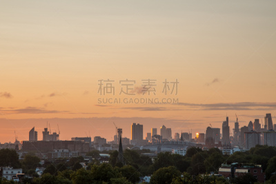 普林姆罗斯山,城市天际线,摄像机拍摄角度,伦敦,天空,水平画幅,云,夜晚,无人,瑞士再保险塔