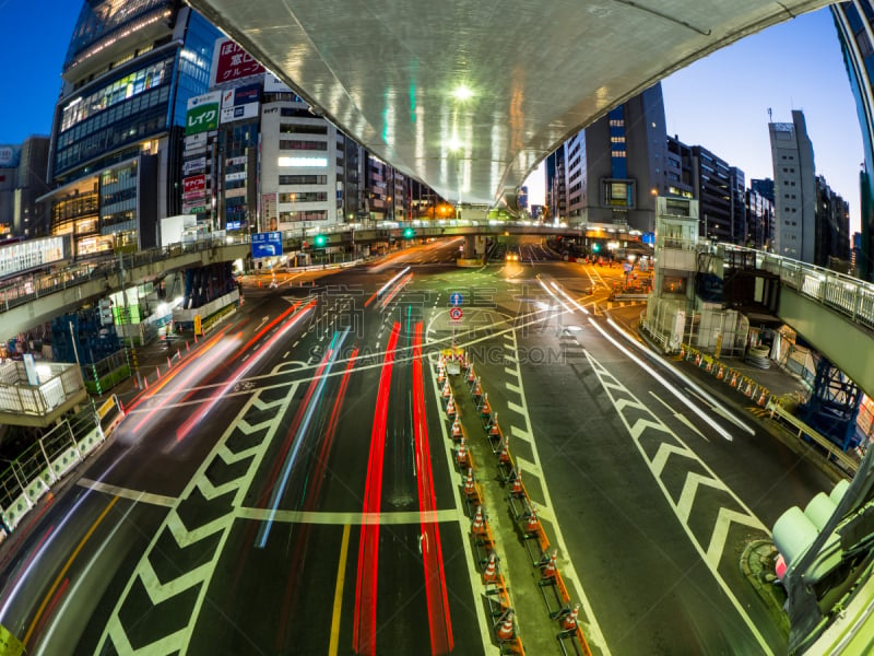 夜晚,涉谷区,东京,涉谷站,水平画幅,无人,户外,都市风景,建筑业