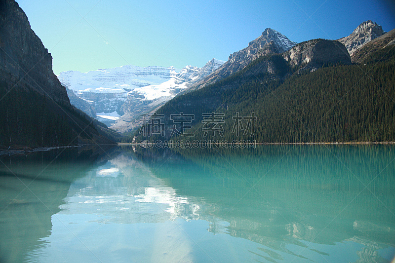 露易斯湖,水,水平画幅,山,冰河,阿尔伯塔省,无人,户外,湖