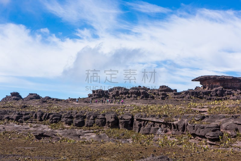 罗赖马山,平顶山区,平顶山,罗赖马州,canaima,委内瑞拉,南美,水平画幅,无人,户外