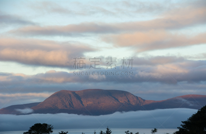 戈尔韦,半岛,人的头部,爱尔兰,桨叉架船,绵羊,自然,水,天空,美