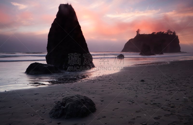 鲁比海滩,柱状岩石,自然,水,美国,旅游目的地,水平画幅,地形,岩石,无人