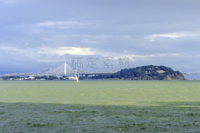 海湾大桥,加利福尼亚,旧金山,新的,水平画幅,无人,收费所,伯克利,布希曼族,户外