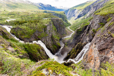 voringsfossen,哈当厄尔高原国家公园,挪威,埃德峡湾,哈当厄尔峡湾,霍达兰县,自然,水平画幅,瀑布,无人