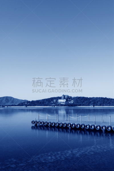 昆明湖,佛香阁,栈桥码头,颐和园,阁楼,垂直画幅,天空,美,公园,户外