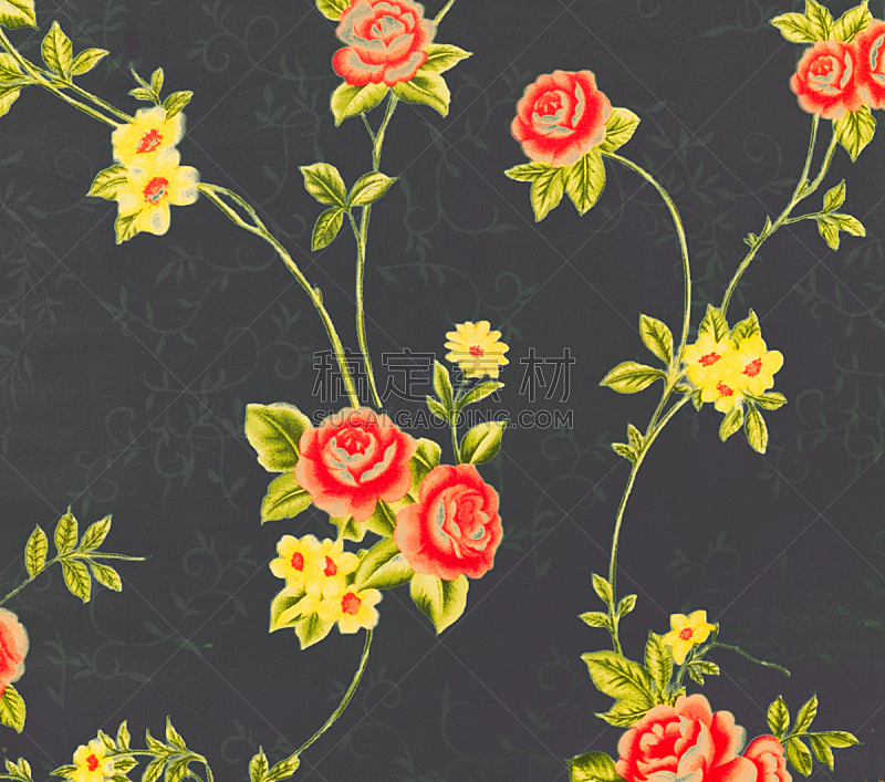 背景,高雅,花边,四方连续纹样,纺织品,黑色,式样,水平画幅,无人,2015年