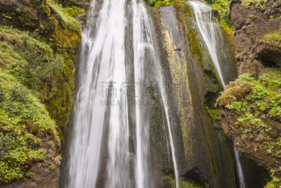 瀑布,冰岛国,seljalandsfoss waterfall,自然,水,旅游目的地,水平画幅,绿色,无人,欧洲