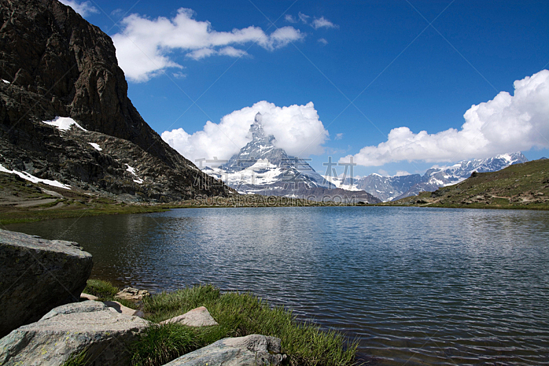 瑞士,马特洪峰,瓦莱斯州,水平画幅,山,雪,无人,欧洲,夏天,户外